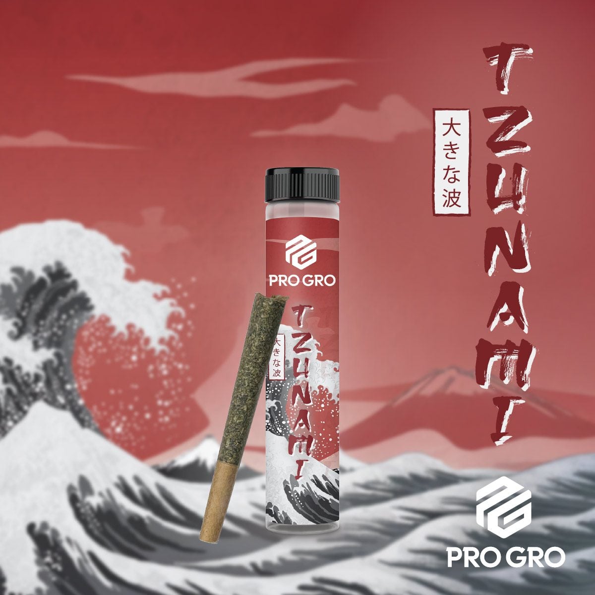 pro gro genetics tzunami weed strain preroll